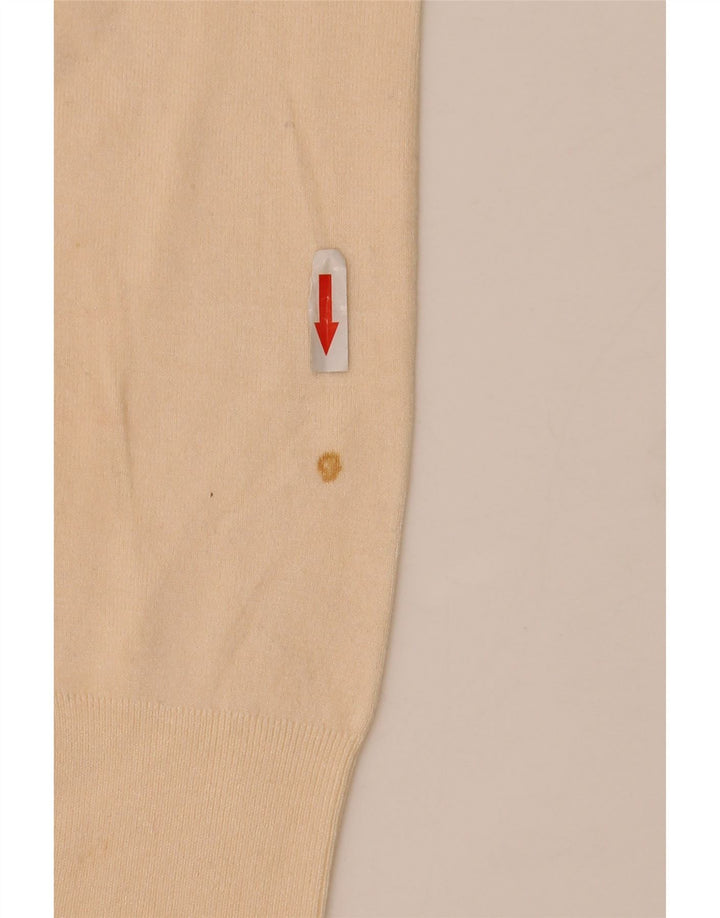 Zara Damen-Pullover mit Rundhalsausschnitt, Gr. 14, groß, gebrochenes Weiß
