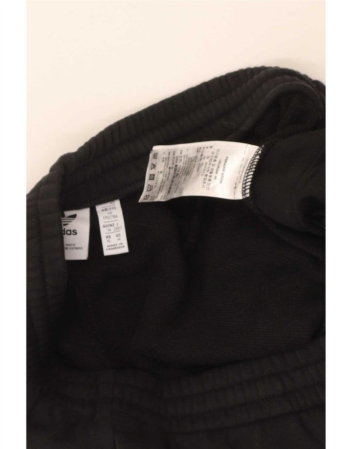 Adidas Damen Sportshorts UK 12 Medium Schwarz Baumwolle