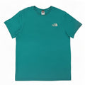 The North Face Herren T-Shirt Top Large Türkis Baumwolle