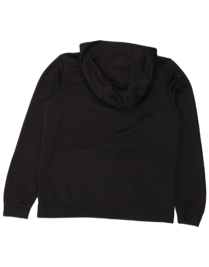 Nike Jungen-Kapuzenpullover mit Reißverschluss, 13–14 Jahre, XL, schwarzes Polyester