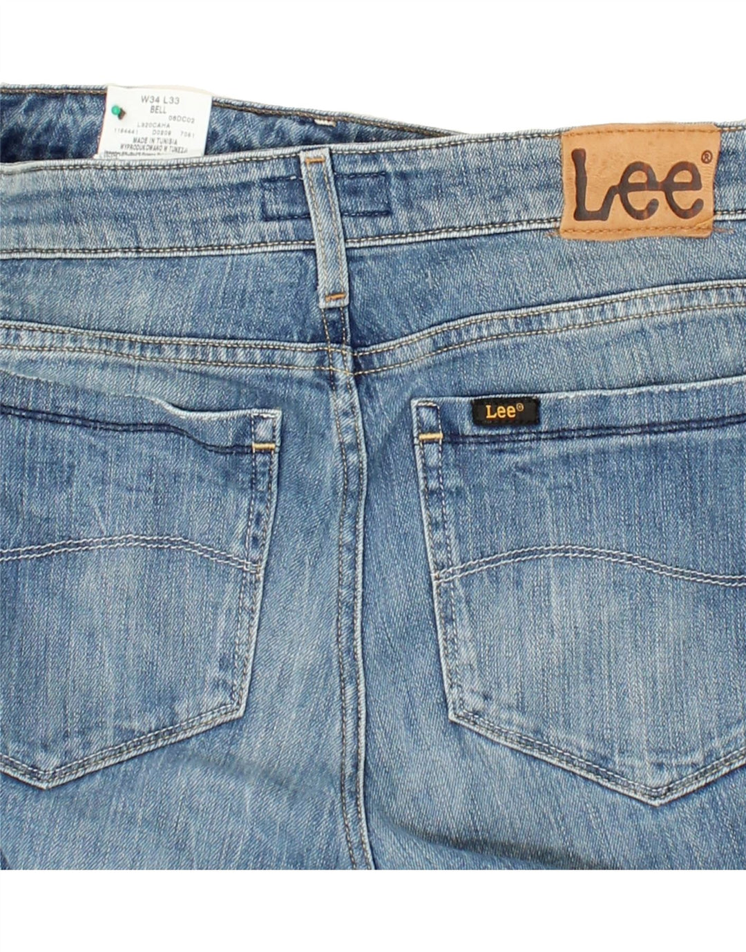 LEE Womens Bell Flared Jeans W34 L33 Blue Vintage Lee and Second-Hand Lee from Messina Hembry 