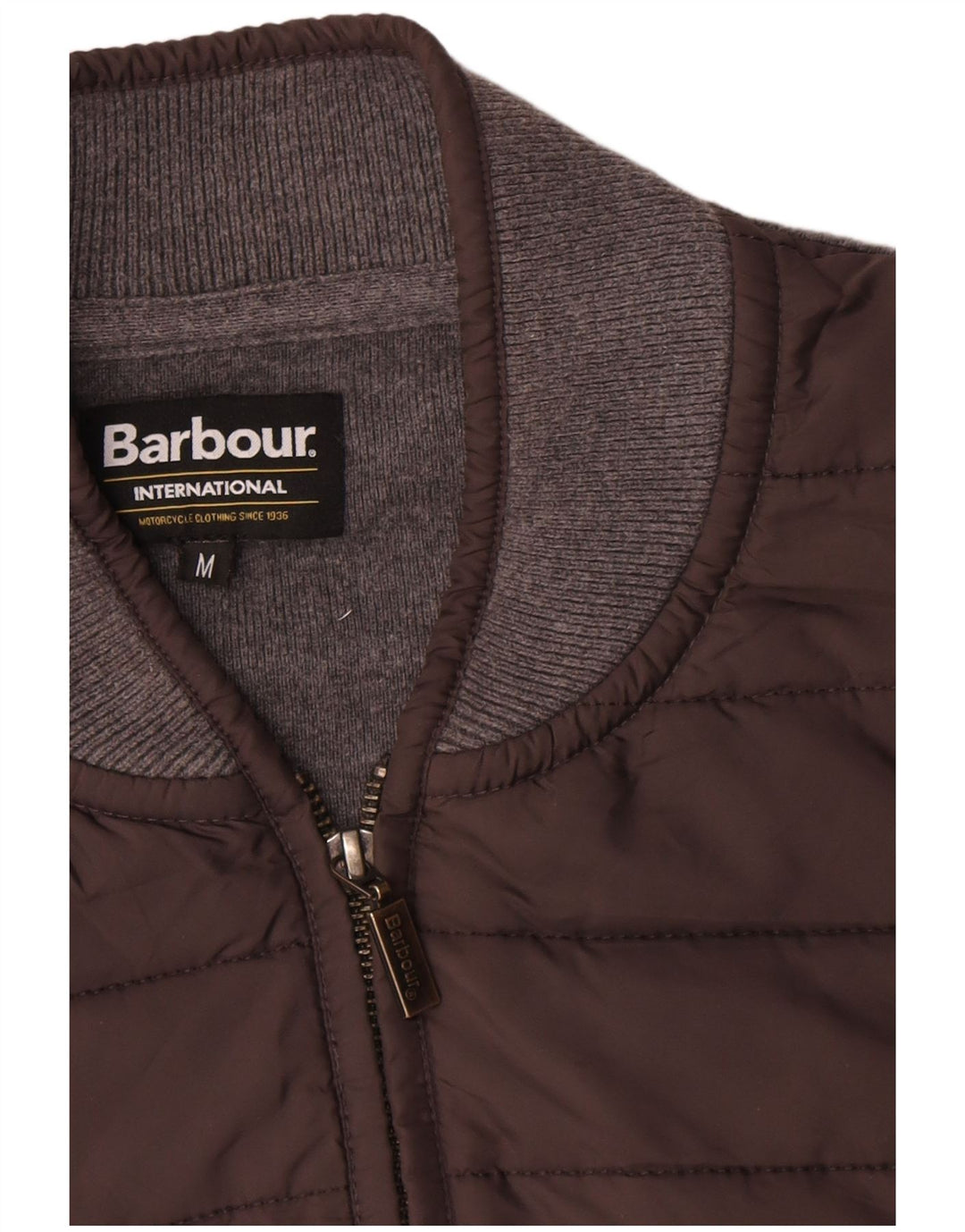 Barbour Herren-Cardigan-Pullover aus mittelgrauer Baumwolle