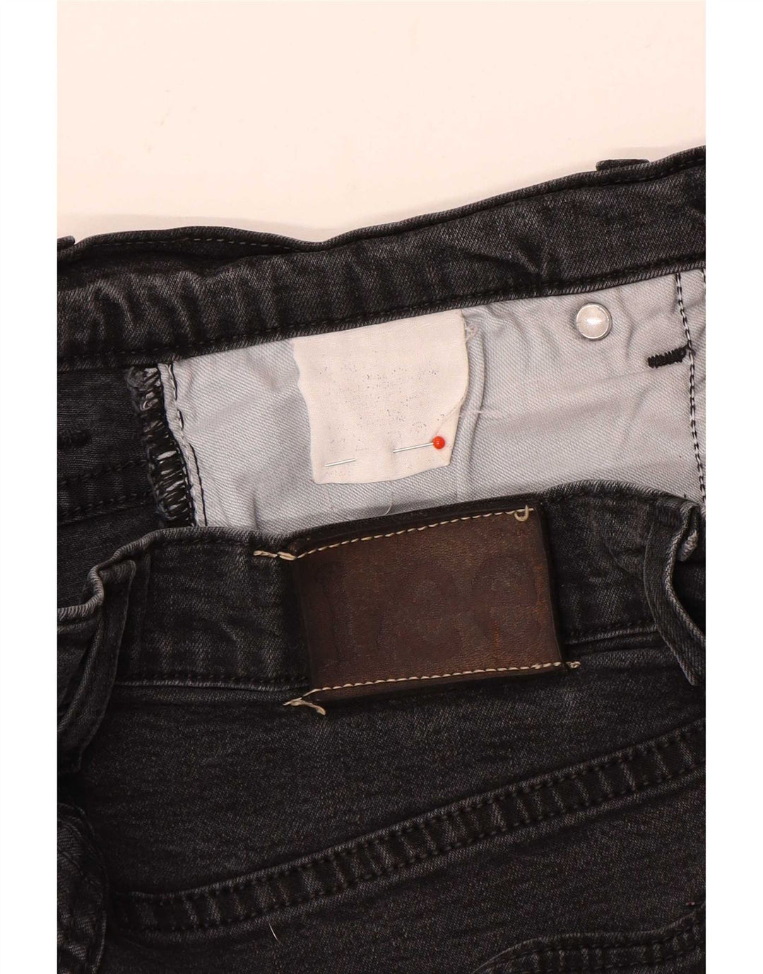 Lee Herren Straight Jeans W30 L27 Graue Baumwolle