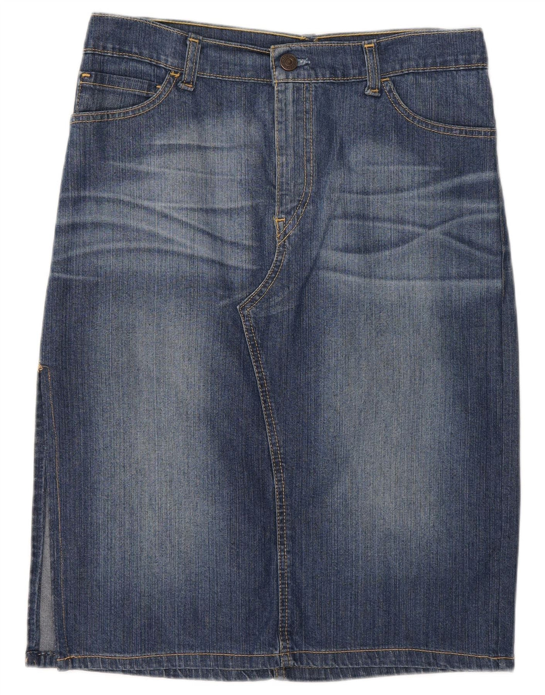Levi's Damen Jeansrock W30 Mittelblau
