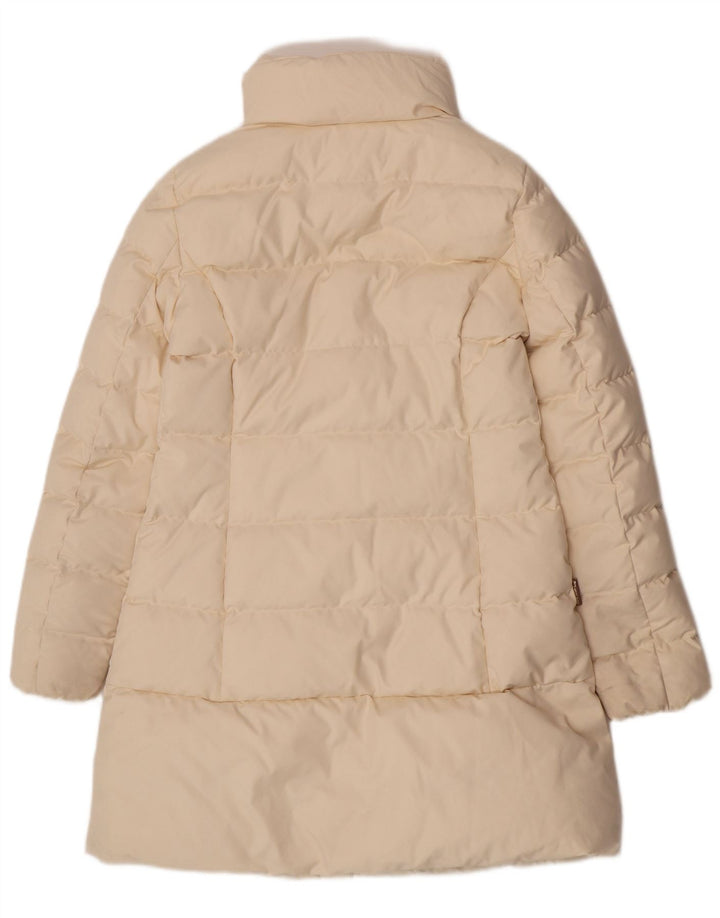 Woolrich Damen Wattierte Jacke UK 10 Small Off White Polyester