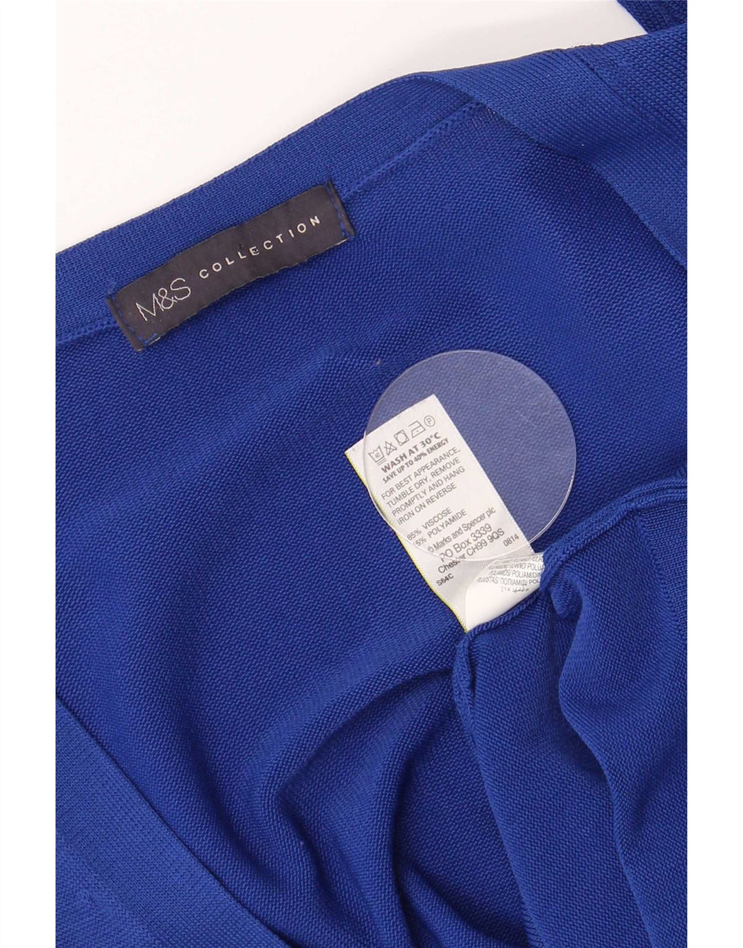 Marks & Spencer Damen-Cardigan mit normaler Passform, Größe 40, Mittelblau
