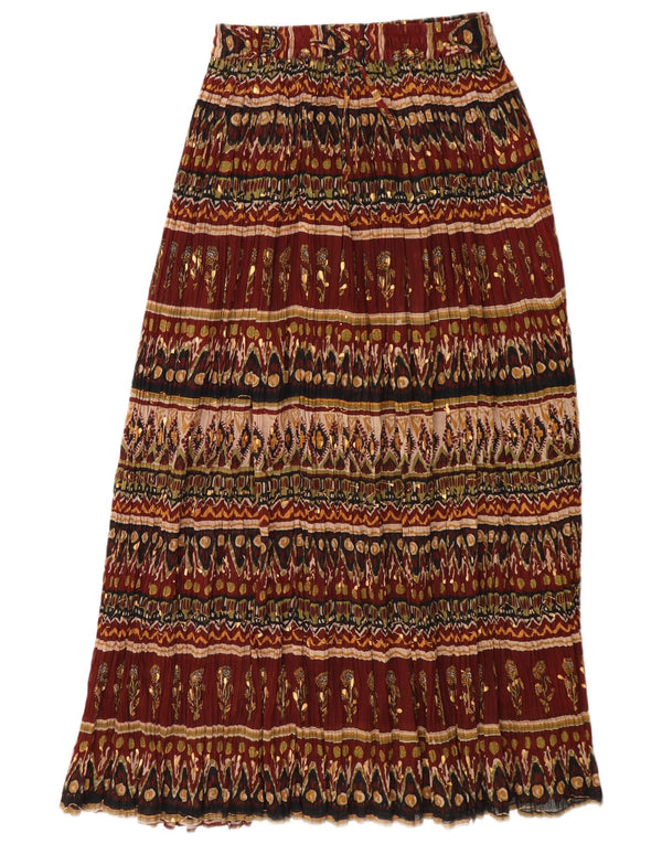 Broadway Damen Maxirock Medium W28 Burgundy Floral