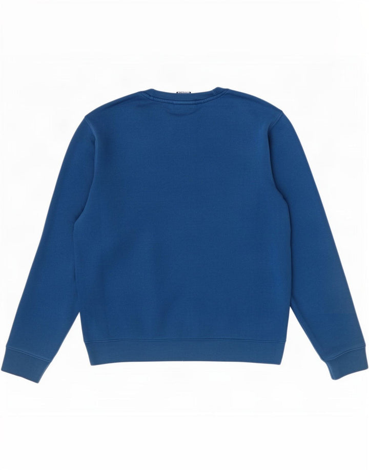 Champion Herren-Sweatshirt-Pullover aus mittelblauer Baumwolle