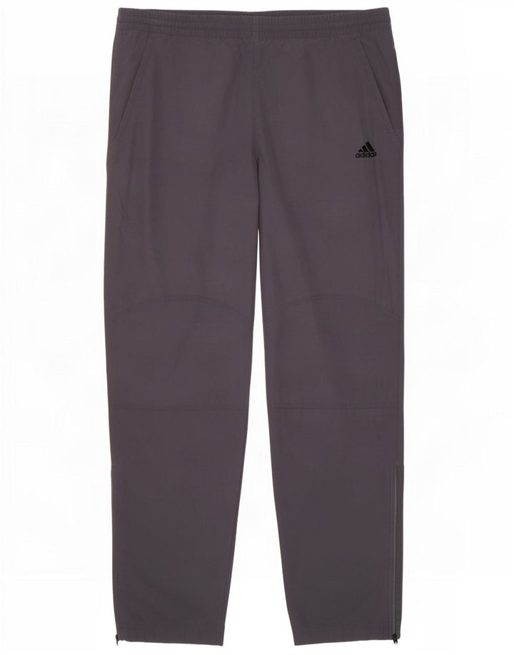 Adidas Herren-Trainingshose, klein, grau, Polyester