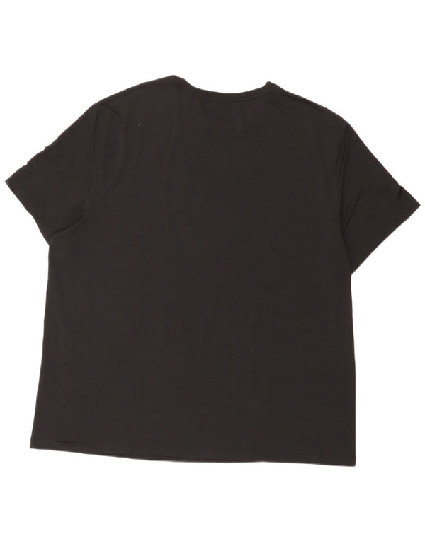 Russell Athletic Herren Dri-Power T-Shirt Top 2XL Schwarz Polyester