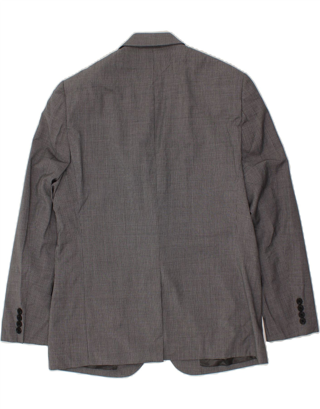 JAEGER Mens 2 Button Blazer Jacket UK 42 XL Grey Houndstooth Wool Vintage Jaeger and Second-Hand Jaeger from Messina Hembry 