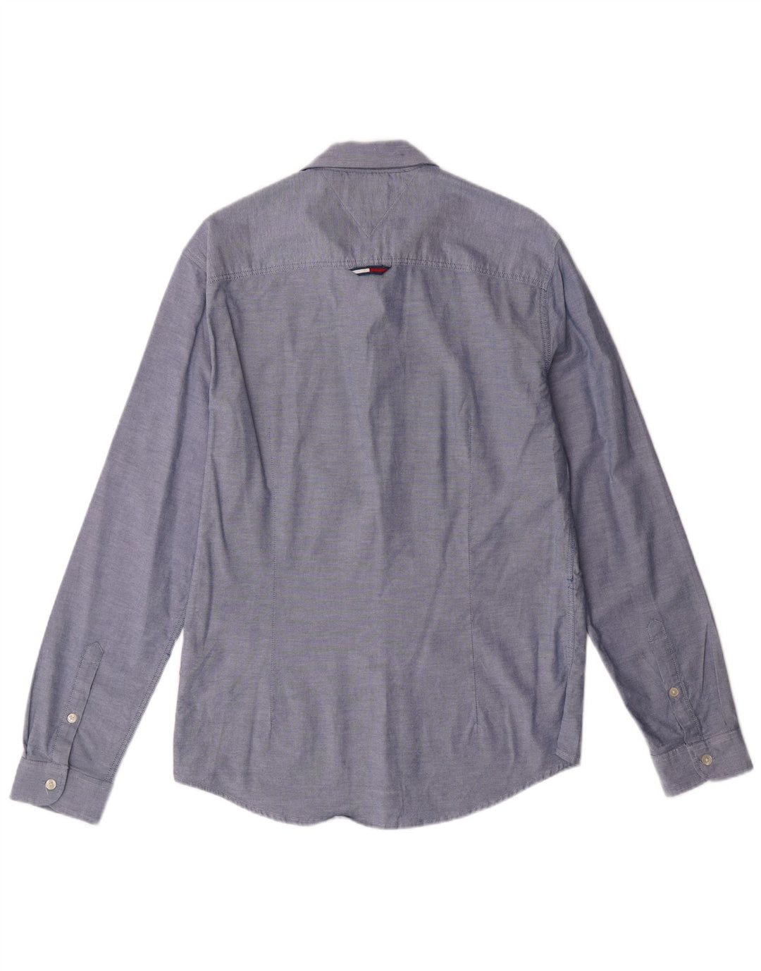 TOMMY HILFIGER Herren Slim Fit Hemd mittelblaue Baumwolle