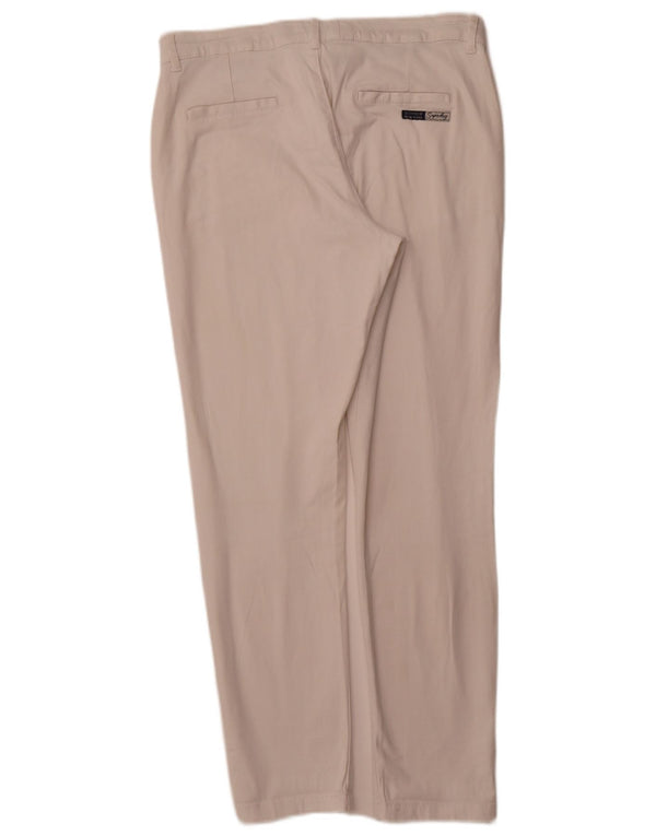SUPERDRY Slim Chino-Hose für Damen, UK 12, M, W32, L29, weiße Baumwolle