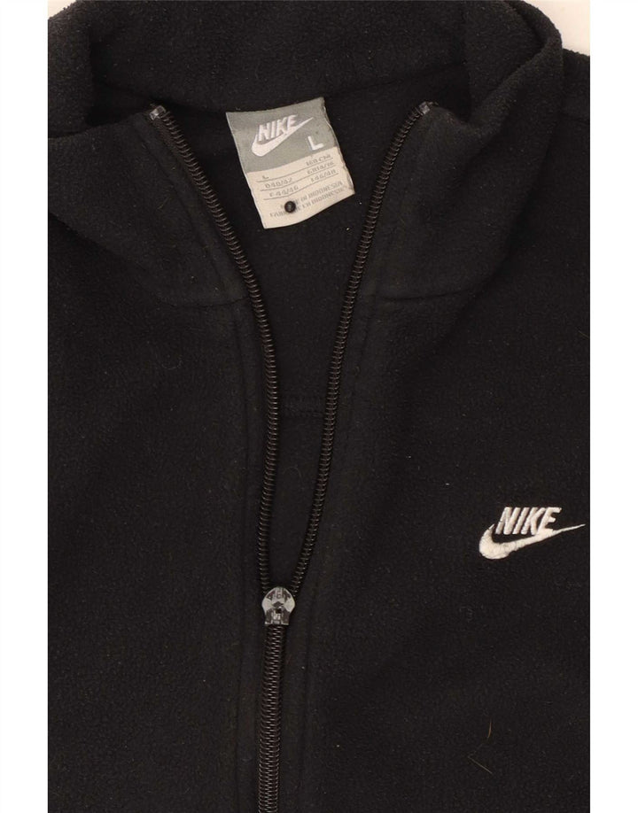 Nike Damen Fleecejacke UK 14/16 Large Schwarz
