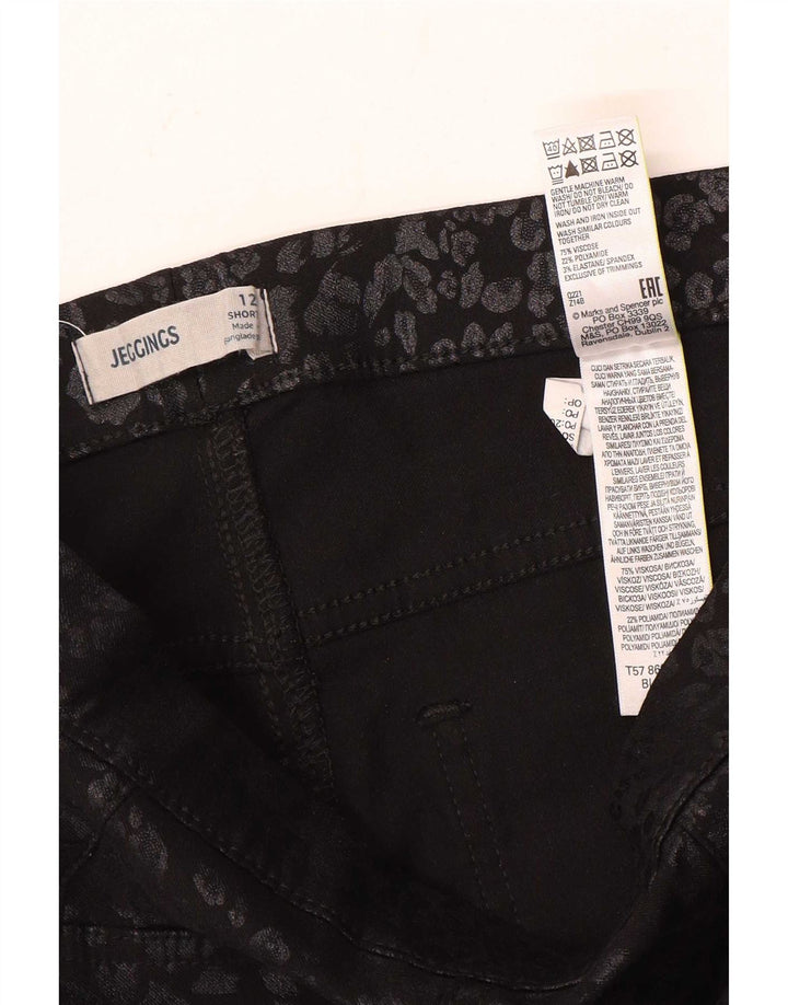 Marks & Spencer Damen Jegging-Jeans UK 12 Medium W28 L26 Schwarz