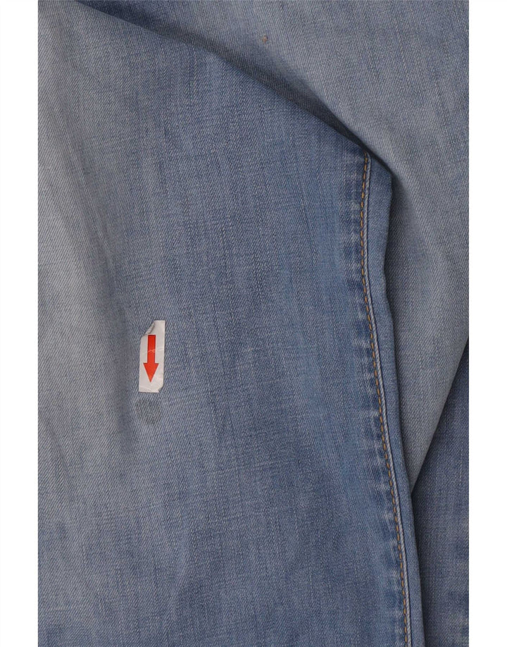 Trussardi Herren Straight Jeans W36 L31 Blaue Baumwolle