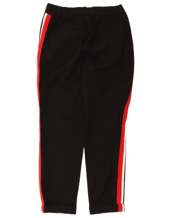 Gerade Chino-Hose für Damen von Zara, XS, W24, L24, Schwarz, Colourblock-Polyester