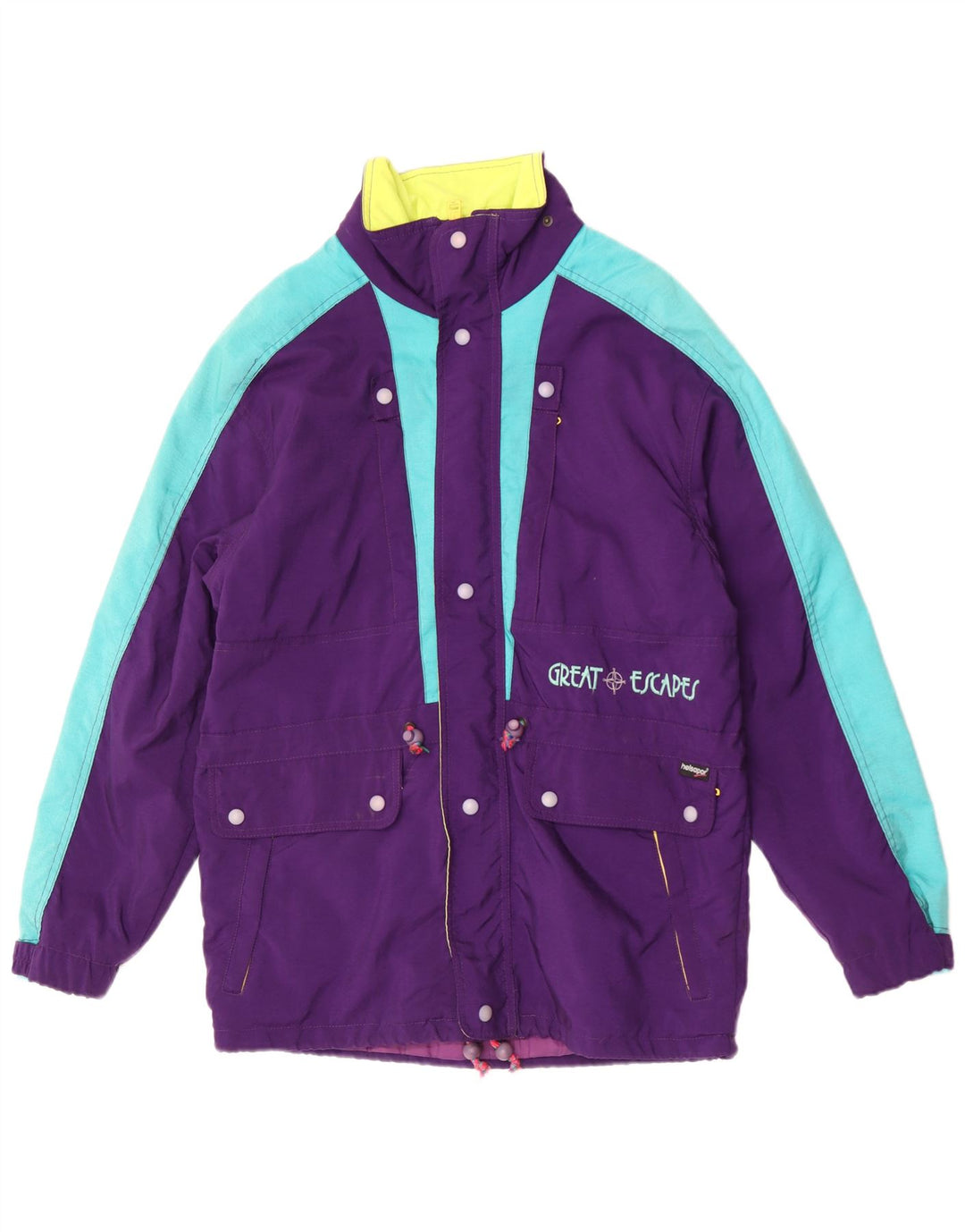 Great Escapes Herren-Skijacke IT 46 Small Purple Colourblock Polyamid