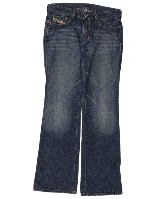 Diesel Damen Bootcut Jeans W30 L32 Blaue Baumwolle