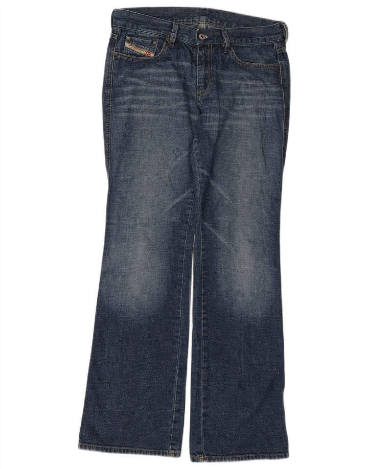Diesel Damen Bootcut Jeans W30 L32 Blaue Baumwolle