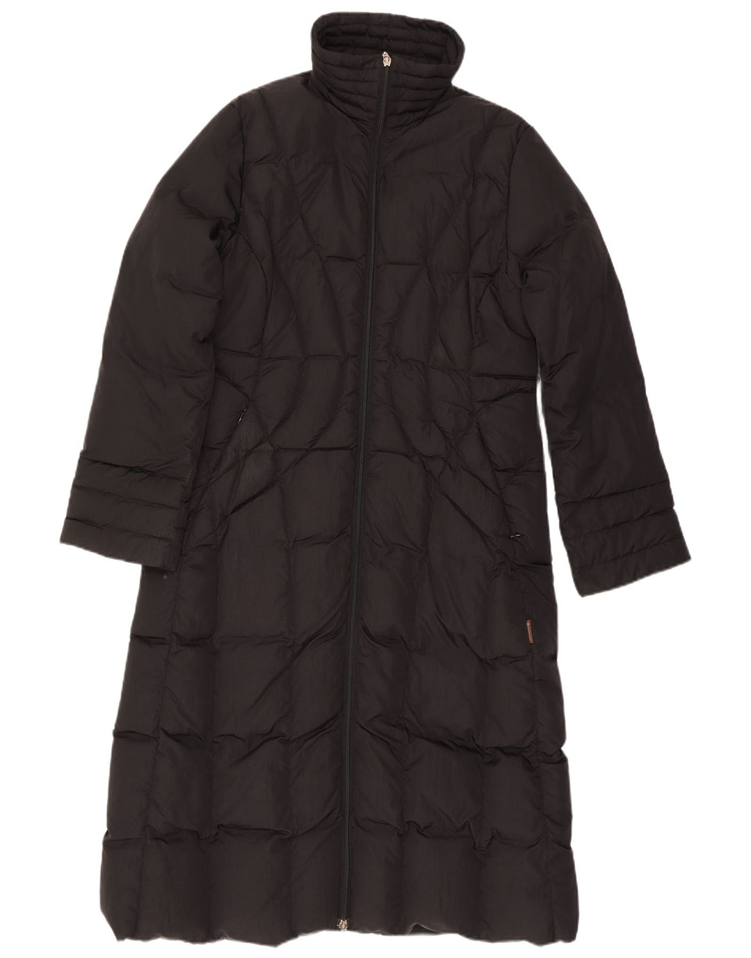 Moncler Damen gepolsterter Mantel Größe 4 XL Schwarz Polyamid