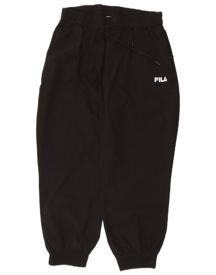Fila Damen Trainingshose Jogger UK 14 Large Schwarz Polyester