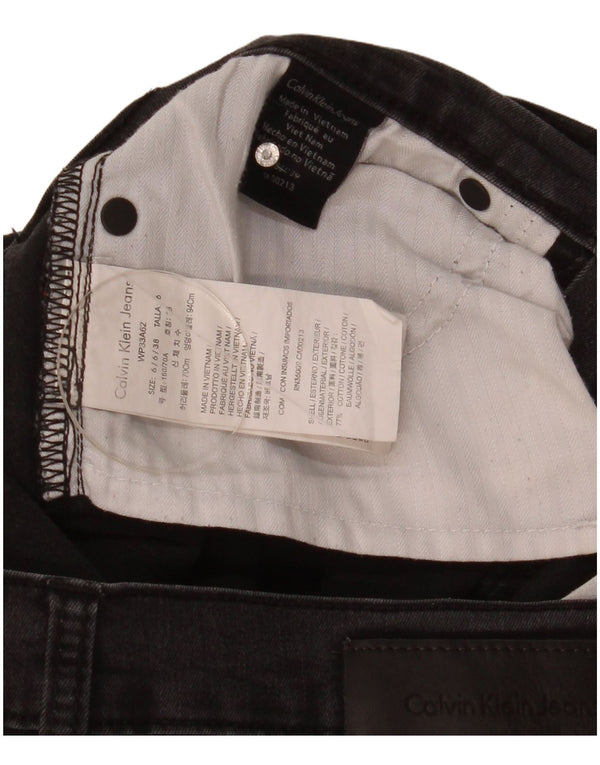 Calvin Klein Damen Skinny Jeans US 6 Medium W30 L28 Graue Baumwolle