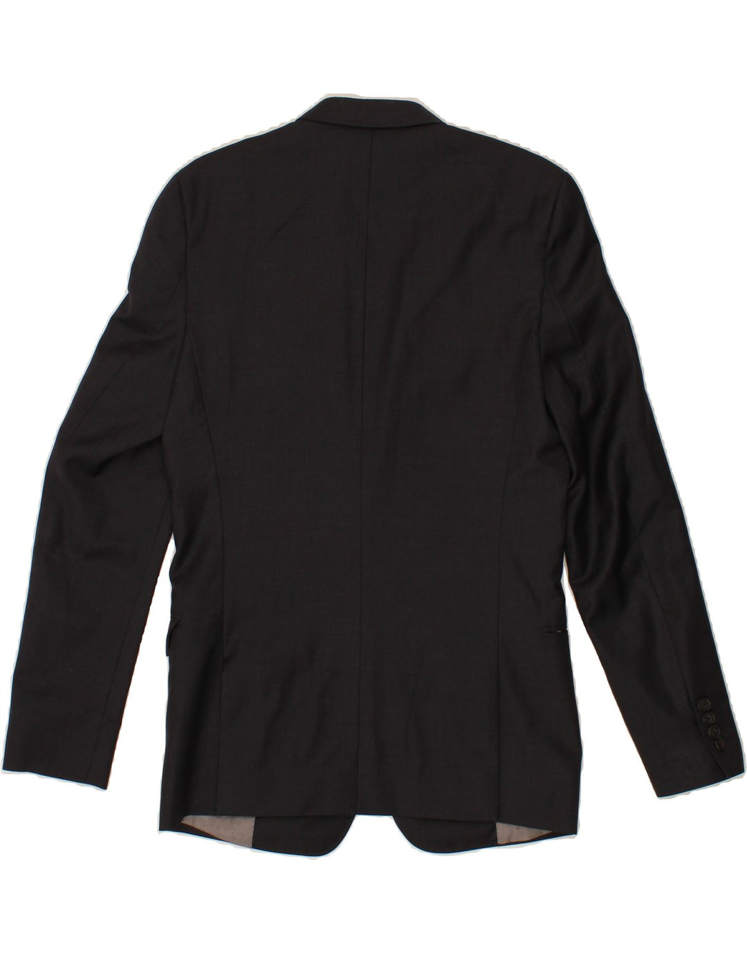 CHROM Herren-Anzug mit 2 Knöpfen, 2-teilig, UK 38, Mittel W32 L30, Schwarz