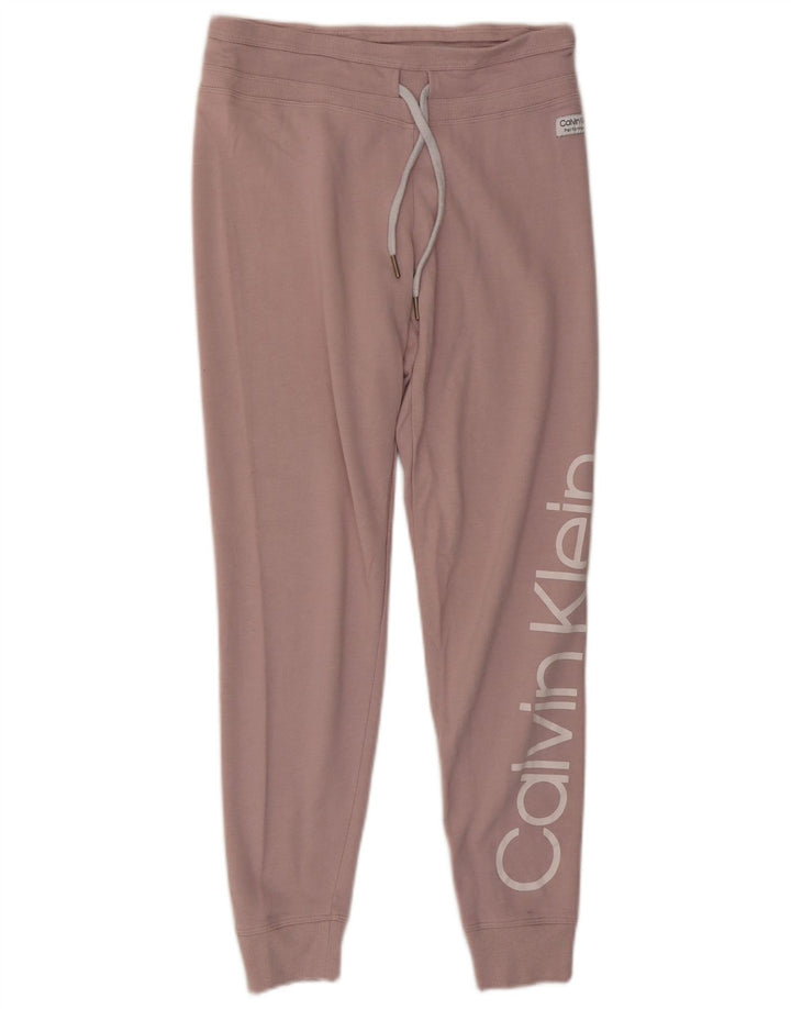 CALVIN KLEIN Damen-Trainingsanzug in Übergröße mit Grafik, UK 10, Größe S, Rosa