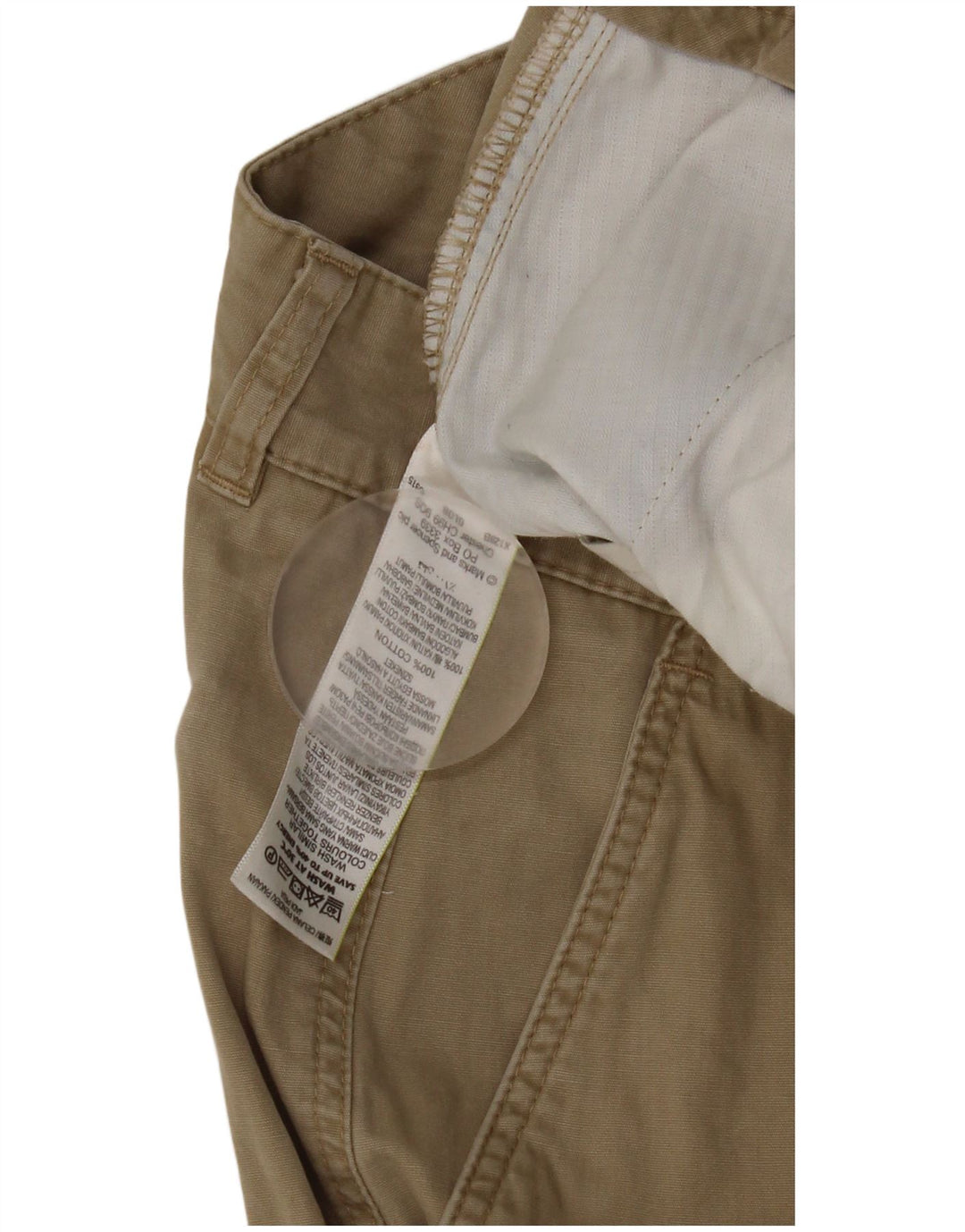 Marks & Spencer Herren Cargoshorts W36 XL Beige Baumwolle