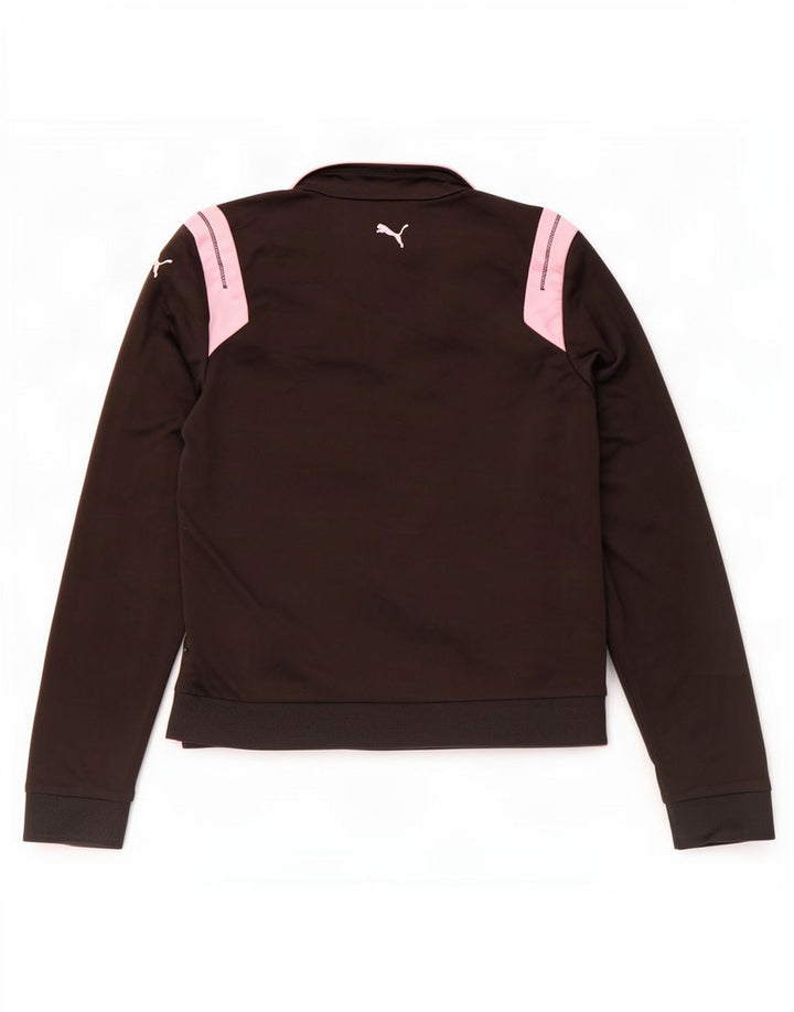 Puma Damen-Trainingsanzug-Top-Jacke, UK 10, Größe S, Schwarz, Farbblock