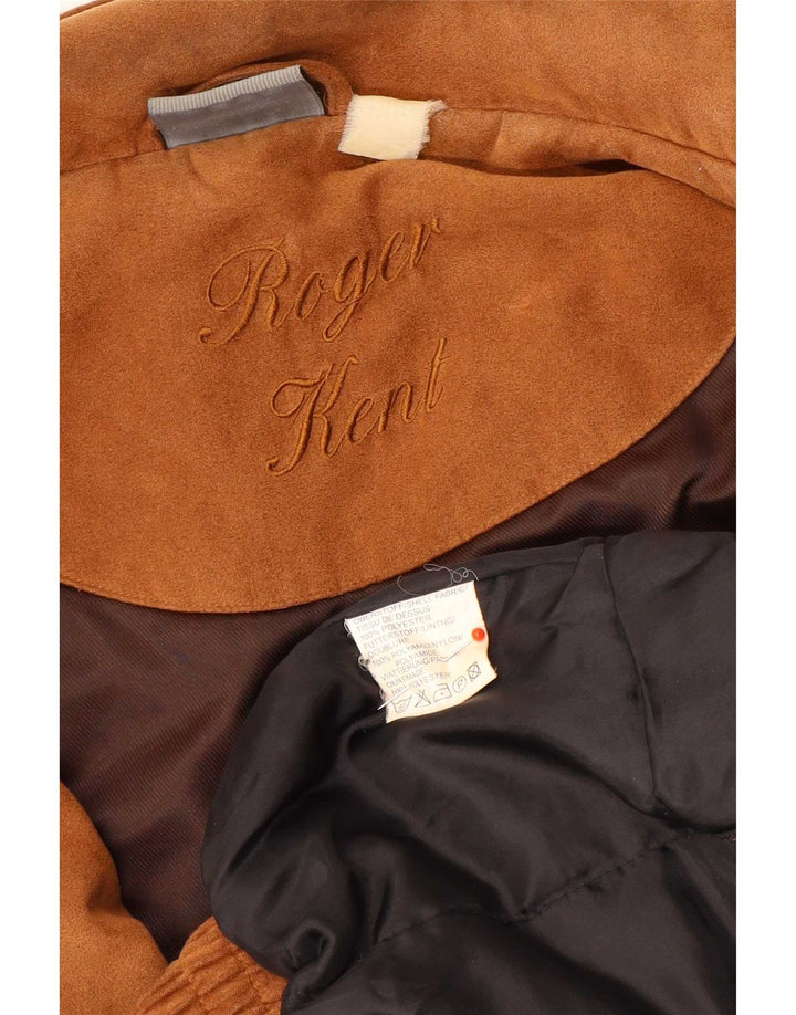 Roger Kent Herren Bomberjacke UK 42 XL Braun Polyester