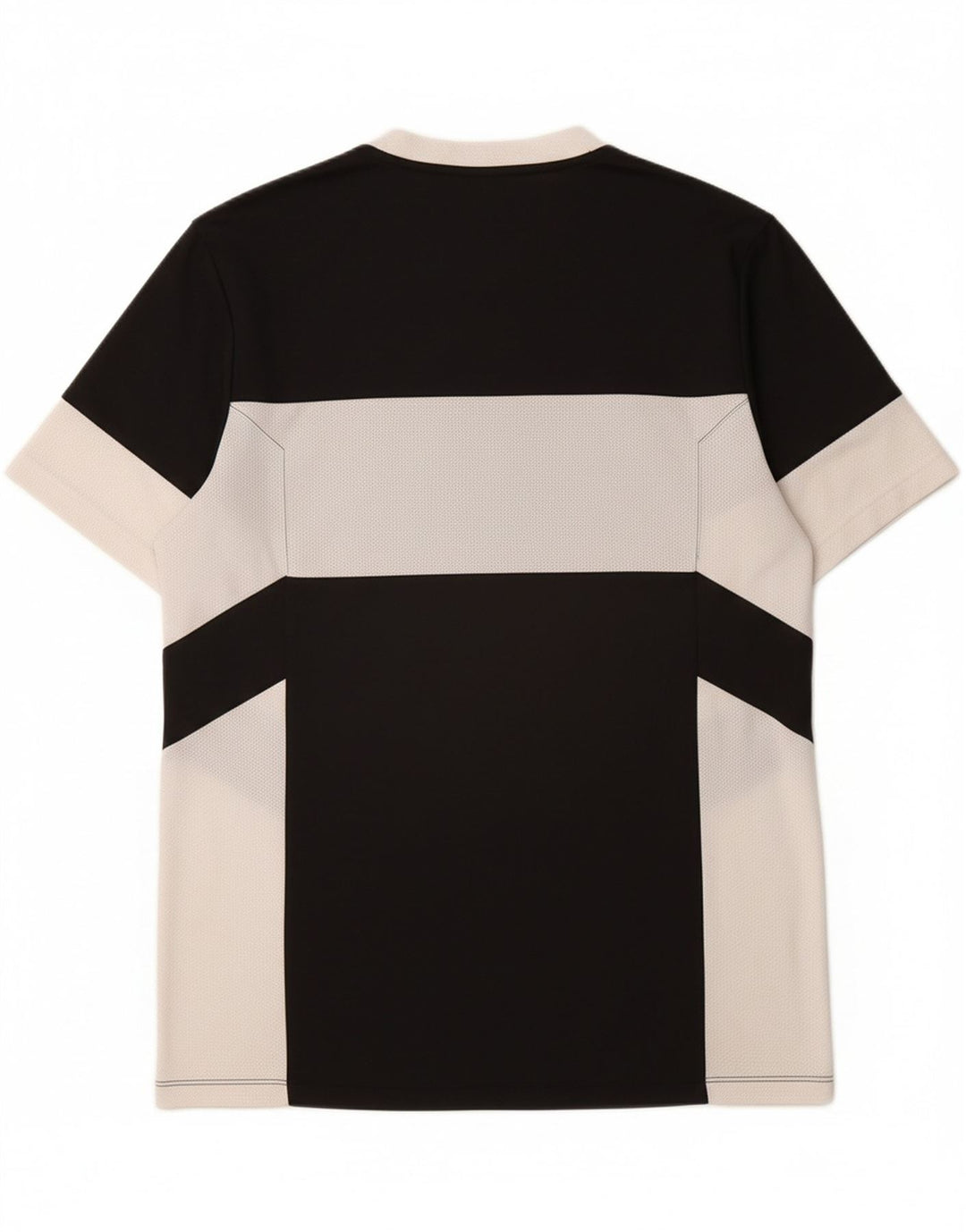 NIKE Mens Dri Fit Graphic T-Shirt Top Large Black Colourblock Polyester Vintage Nike and Second-Hand Nike from Messina Hembry 