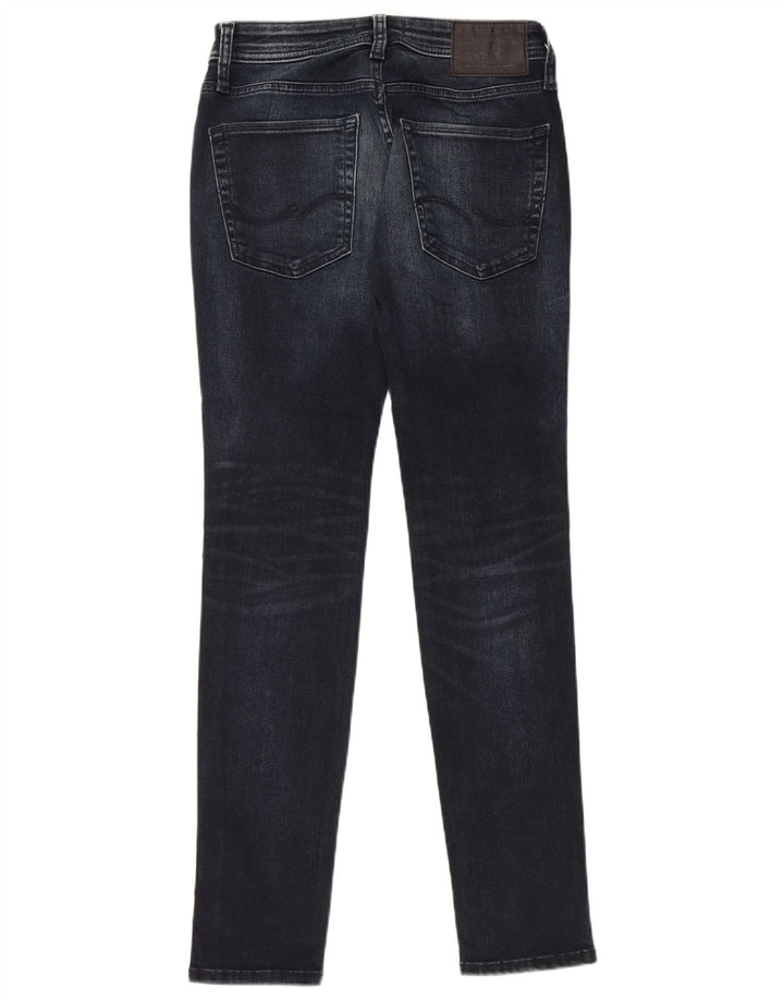 JACK & JONES Herren Liam Skinny Jeans W28 L30 Marineblaue Baumwolle