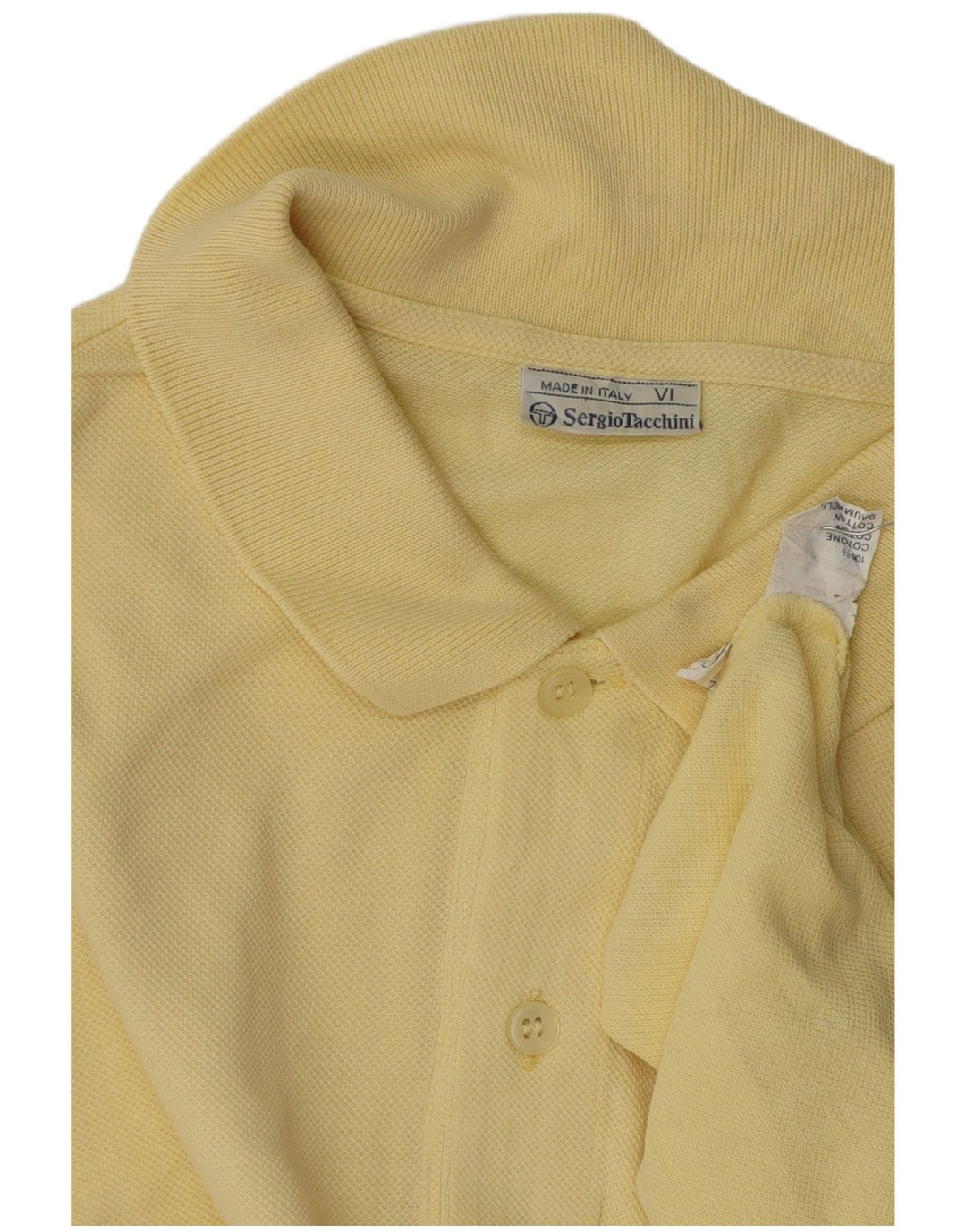 SERGIO TACCHINI Herren-Poloshirt aus mittelgelber Baumwolle
