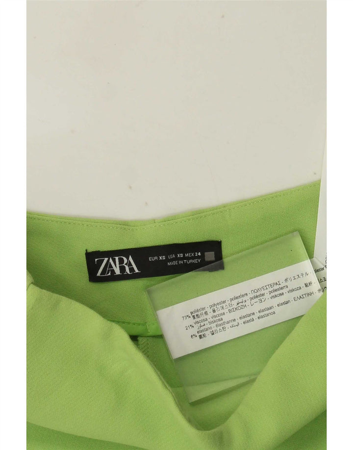 Zara Damen Skort UK 4 XS Grün Polyester