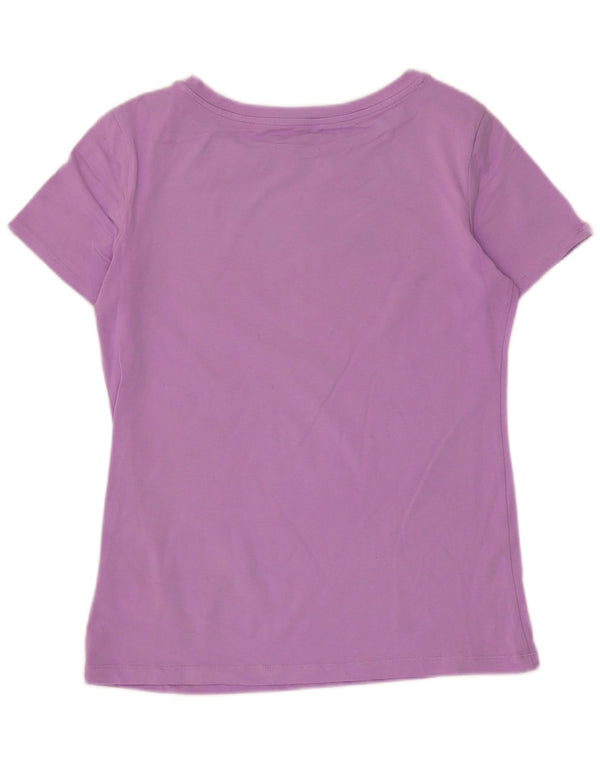 Lotto Grafik-T-Shirt für Damen, UK 18, XL, Lila, Baumwolle