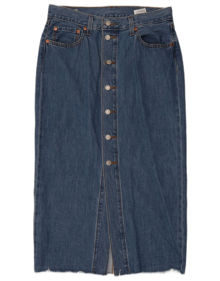 Levi's Damen-Jeansrock W29 mittelblaue Baumwolle