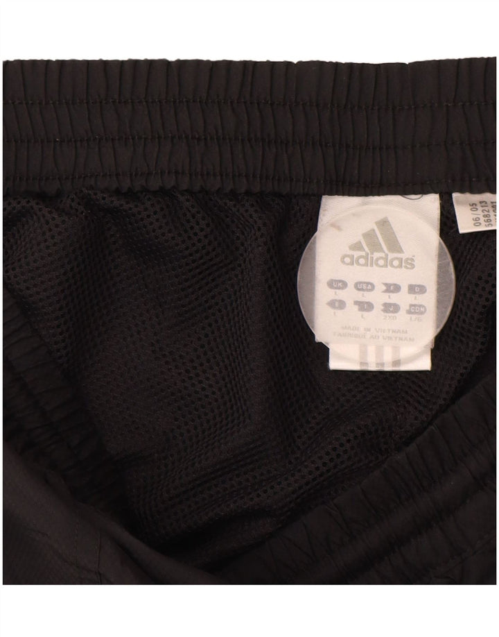 Adidas Herren-Trainingshose, groß, aus schwarzem Polyester