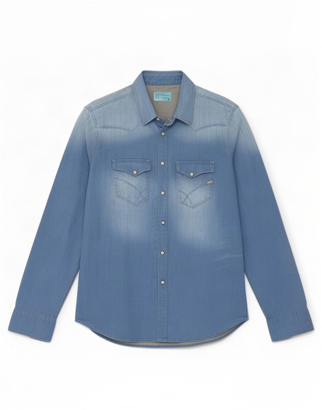Vintage Herren Jeanshemd Große blaue Baumwolle
