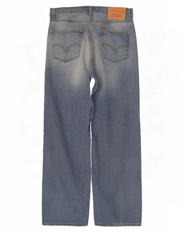 Levi's Herren 569 Straight Loose Jeans W36 L34 Blaue Baumwolle