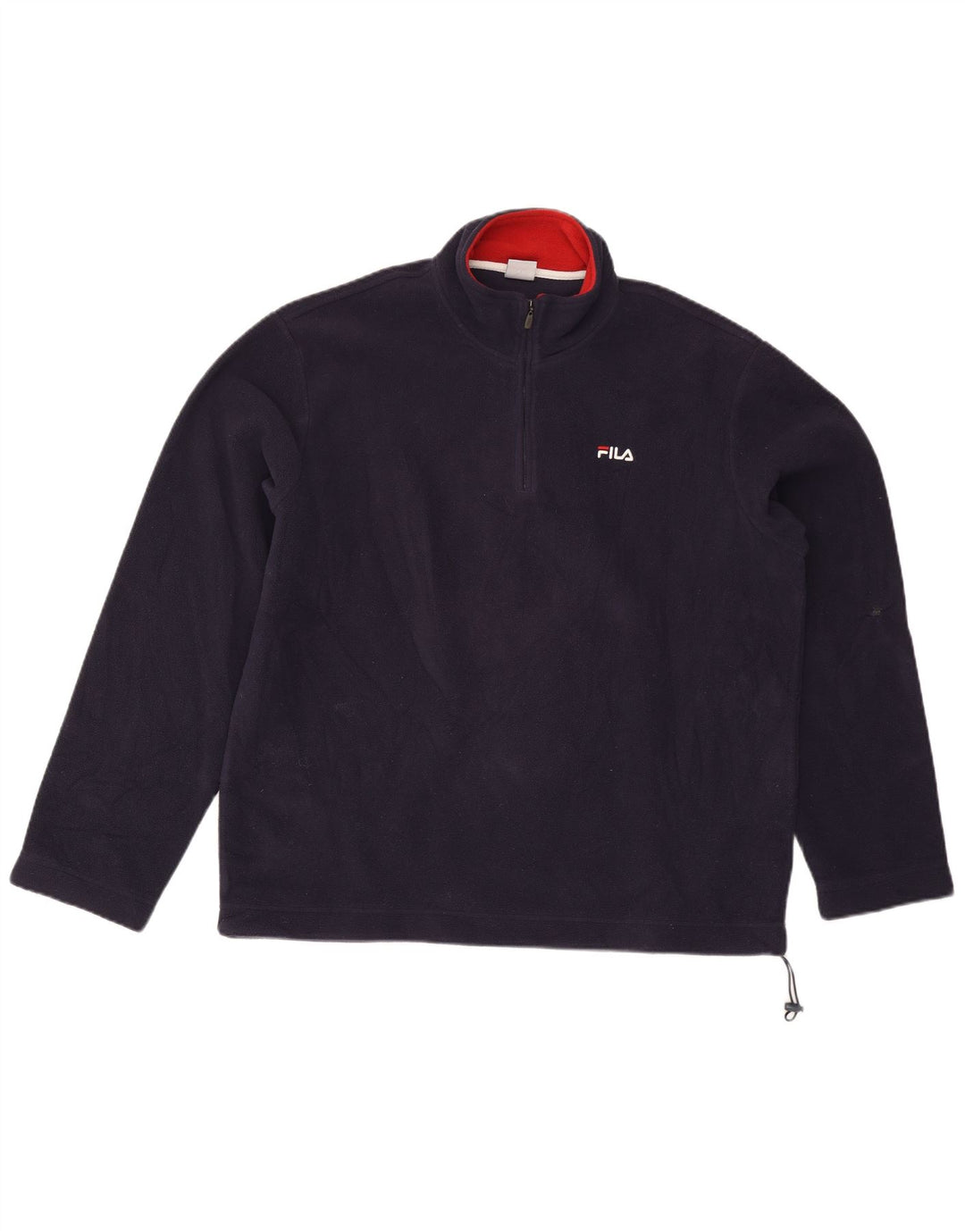 Fila Herren-Fleecepullover mit Reißverschluss, XL, Marineblau, Polyester