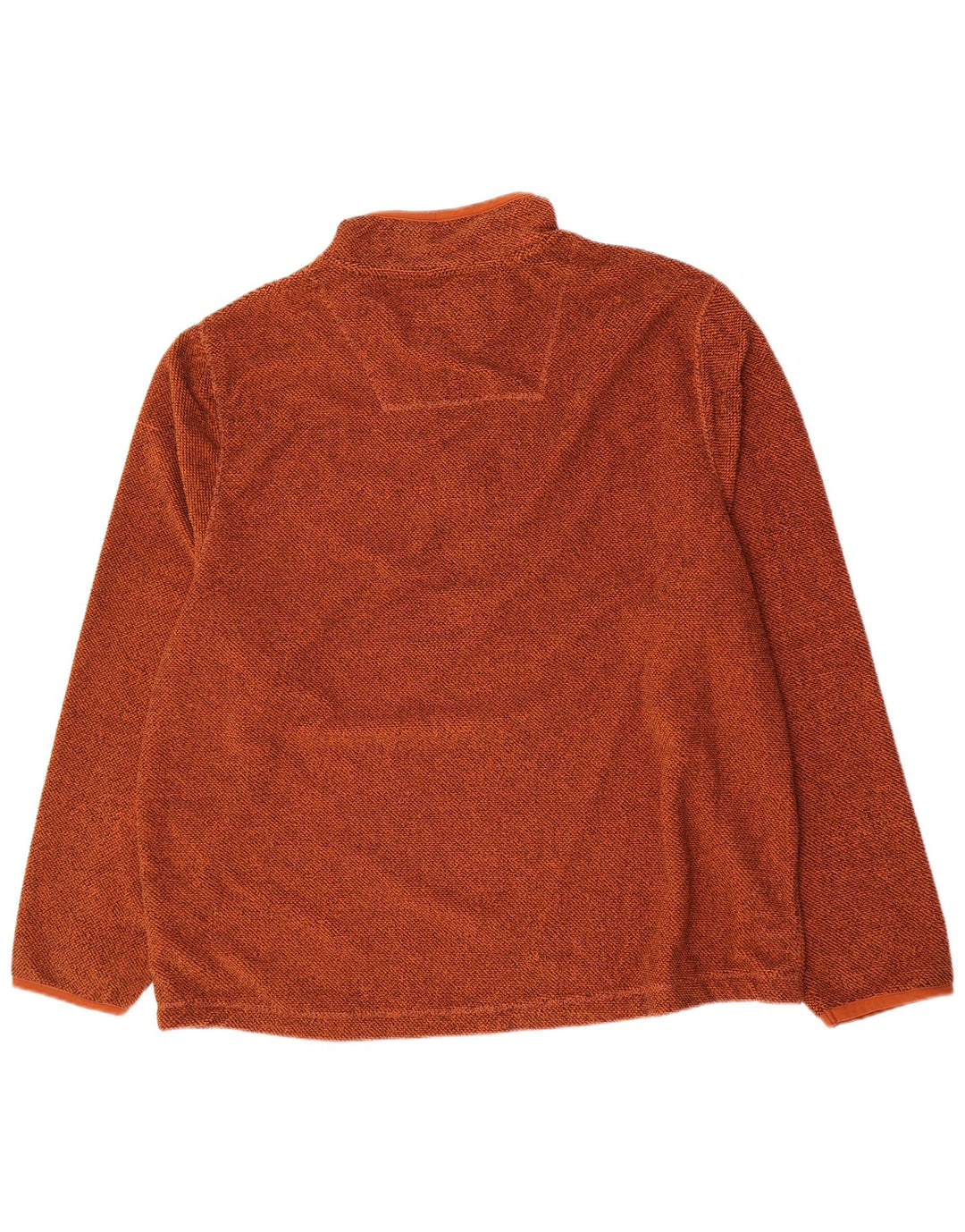 Weird Fish Herren-Fleecepullover mit Reißverschluss am Hals, 4XL, braun, Polyester