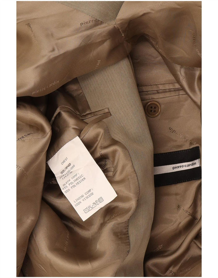 Pierre Cardin Herren-Blazer mit 3 Knöpfen, EU 50, groß, beige, Polyester