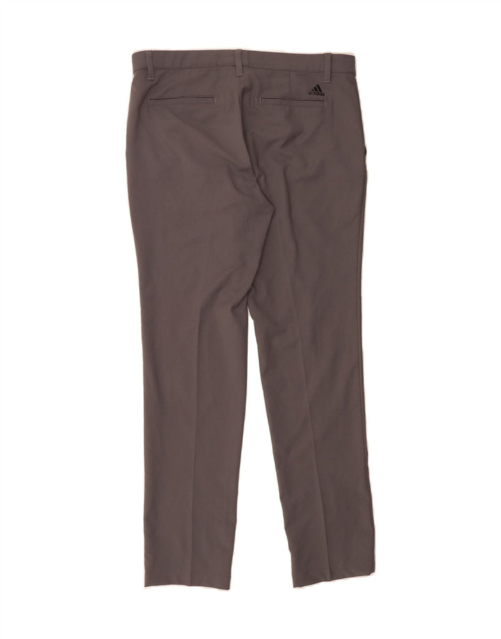ADIDAS Mens Slim Chino Trousers W34 L32 Grey Polyester Vintage Adidas and Second-Hand Adidas from Messina Hembry 