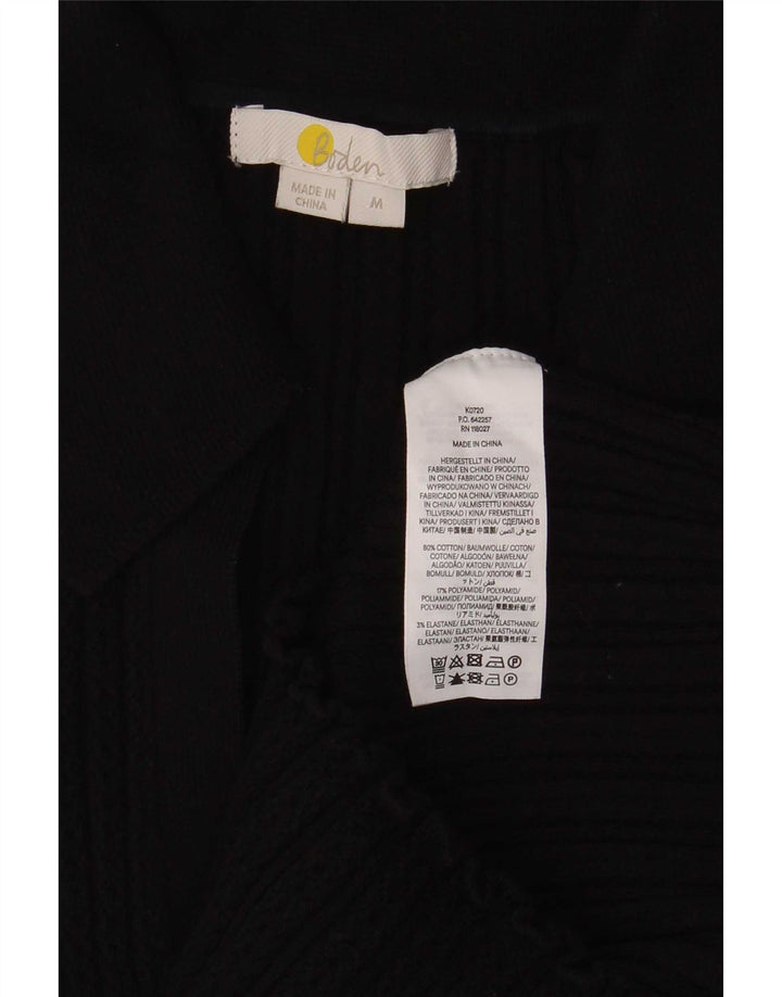Boden Damen-Poloshirt, UK 12, mittelschwarz, Baumwolle