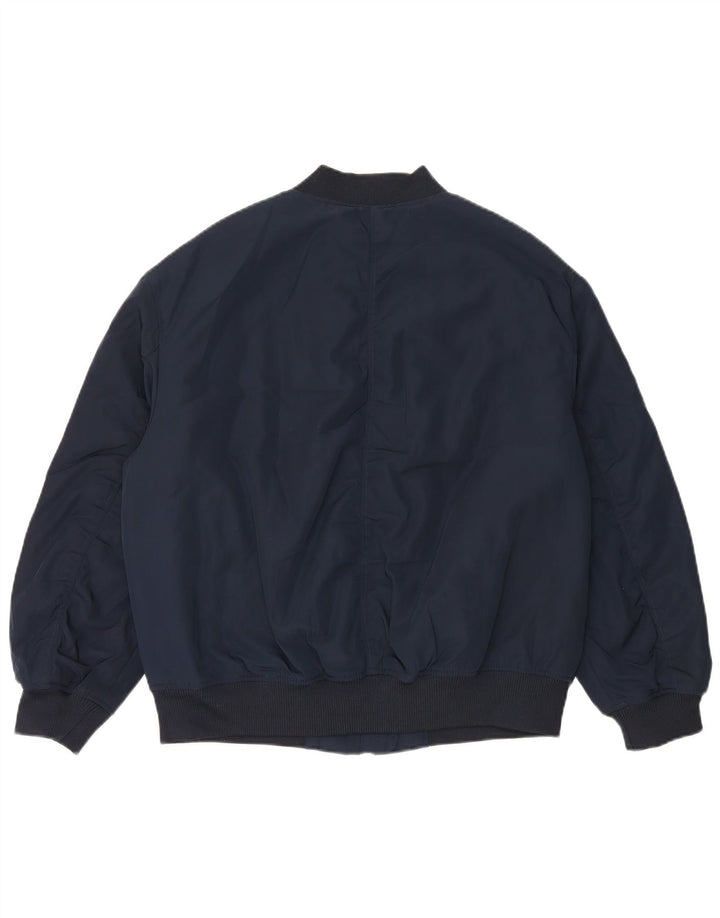 Marks & Spencer Damen Übergroße Bomberjacke UK 14 Large Marineblau
