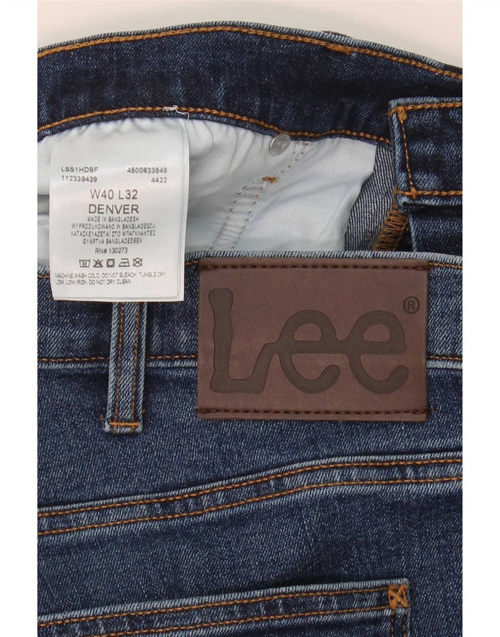 Lee Herren Denver Bootcut Jeans W40 L32 Blaue Baumwolle