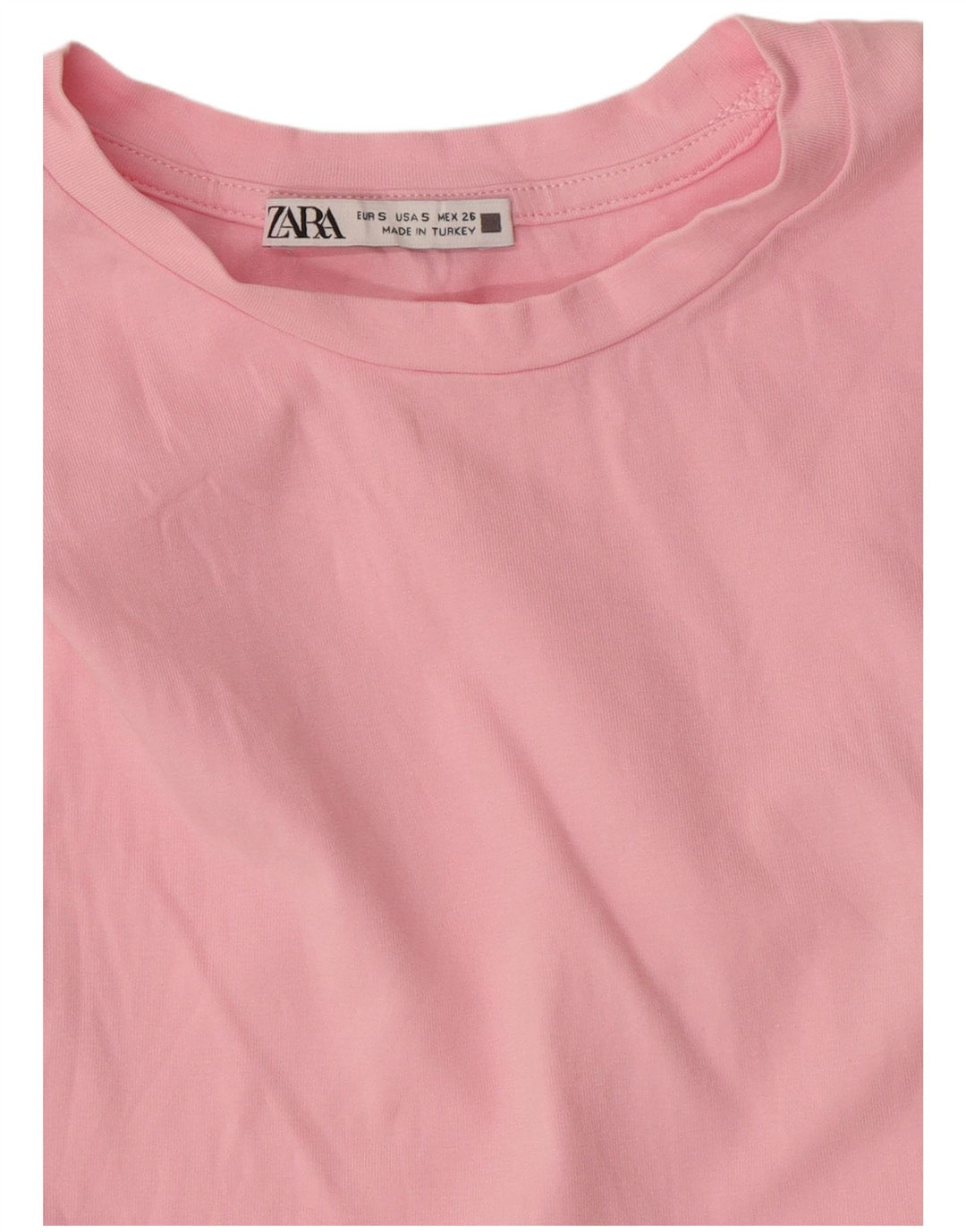 Zara Damen Crop Vest Top UK 8 Small Pink