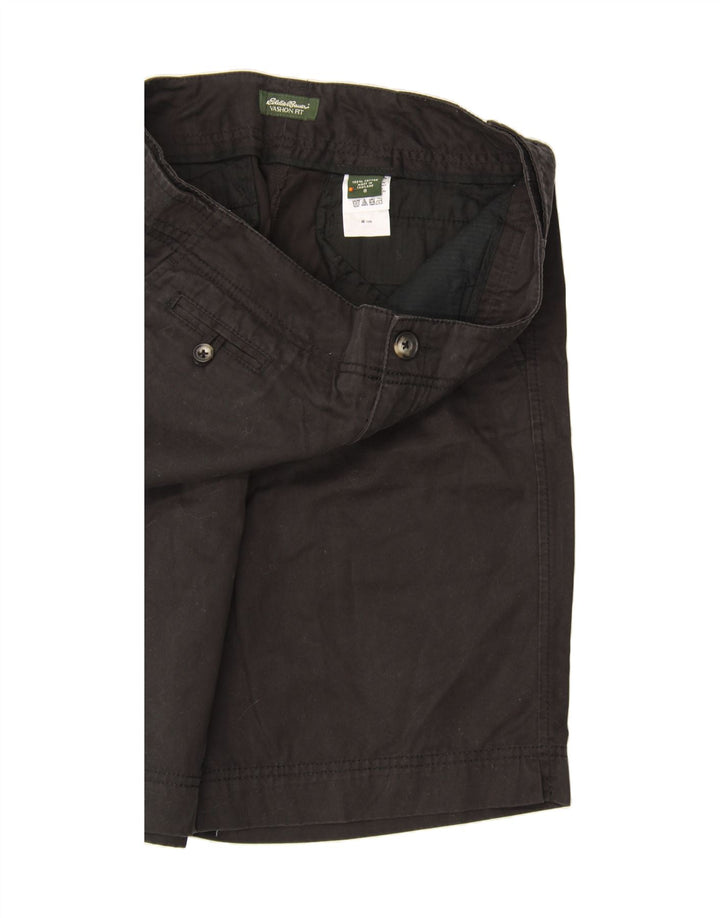 EDDIE BAUER Womens Vashon Fit Chino Shorts US 8 Medium W34 Black Cotton Vintage Eddie Bauer and Second-Hand Eddie Bauer from Messina Hembry 